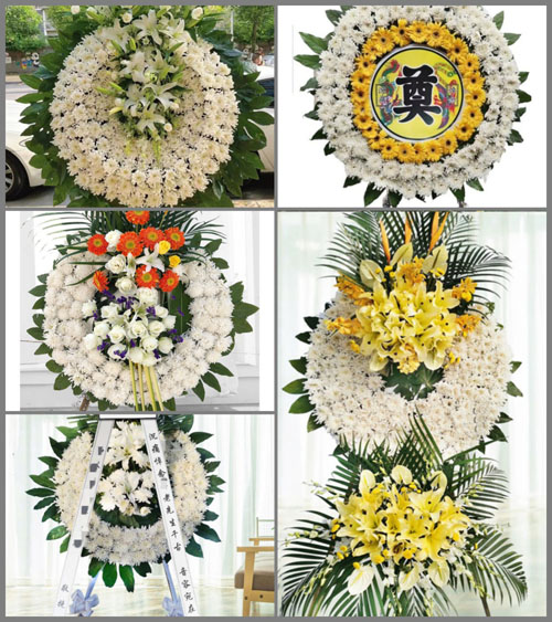 四川达州大竹县白塔街道花圈速递
