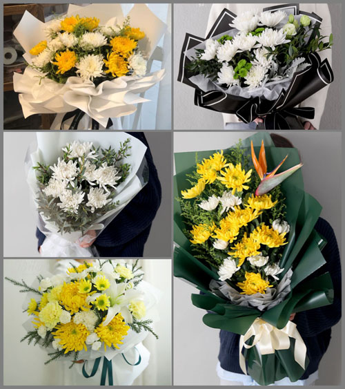 四川达州大竹县白塔街道白事花束代送